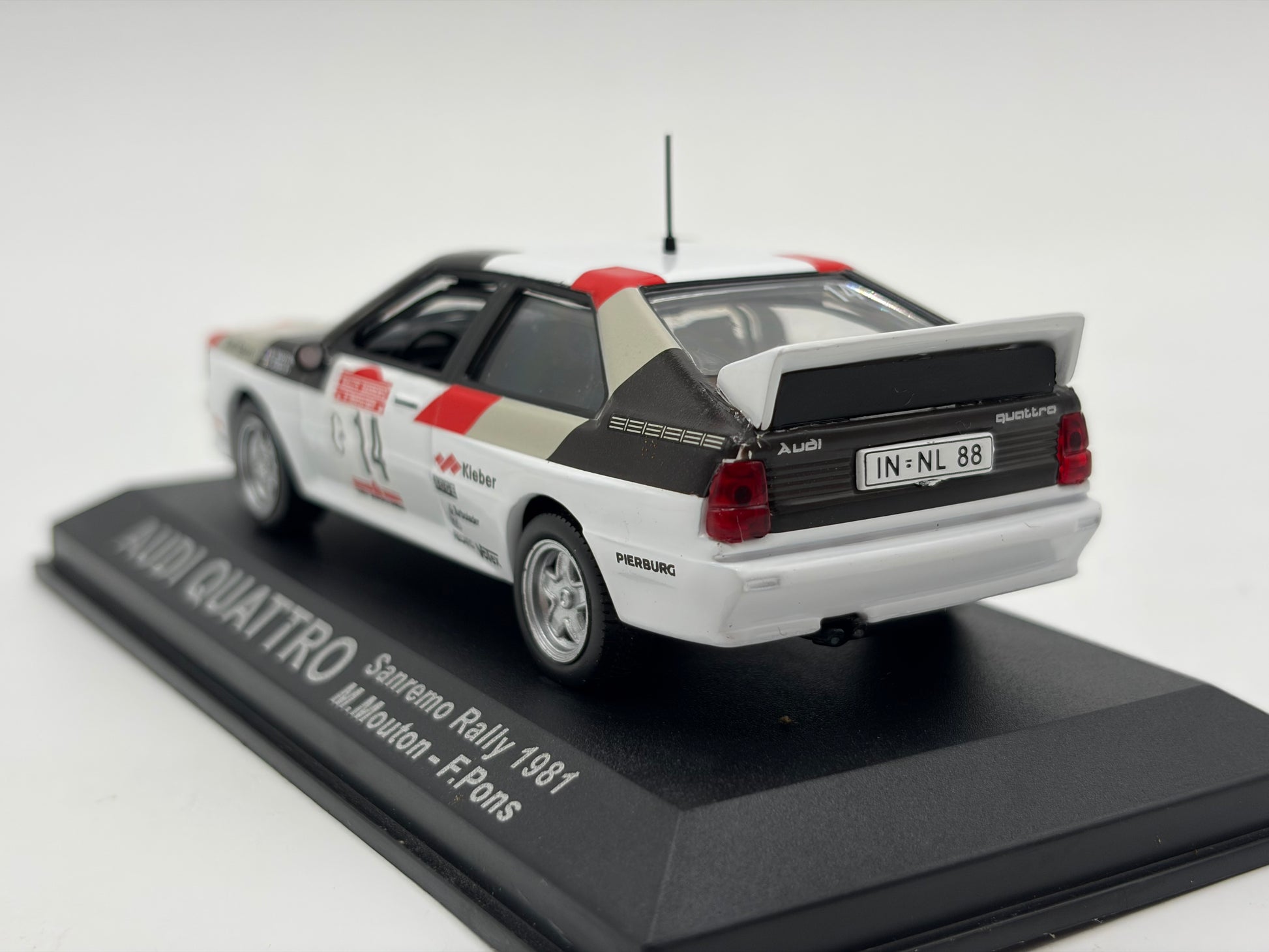 1/43 1981 Audi Quattro - Sanremo Rally - Mouton / Pons | Model Rally Car