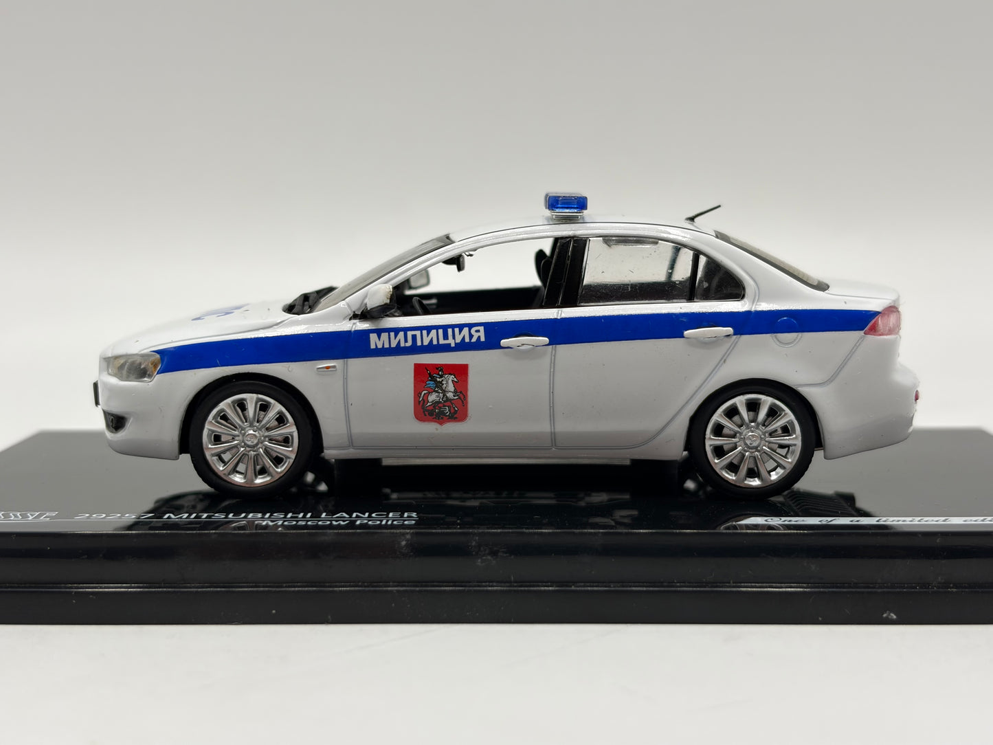 1/43 2009 Mitsubishi Lancer - Moscow Police | Model Police Car