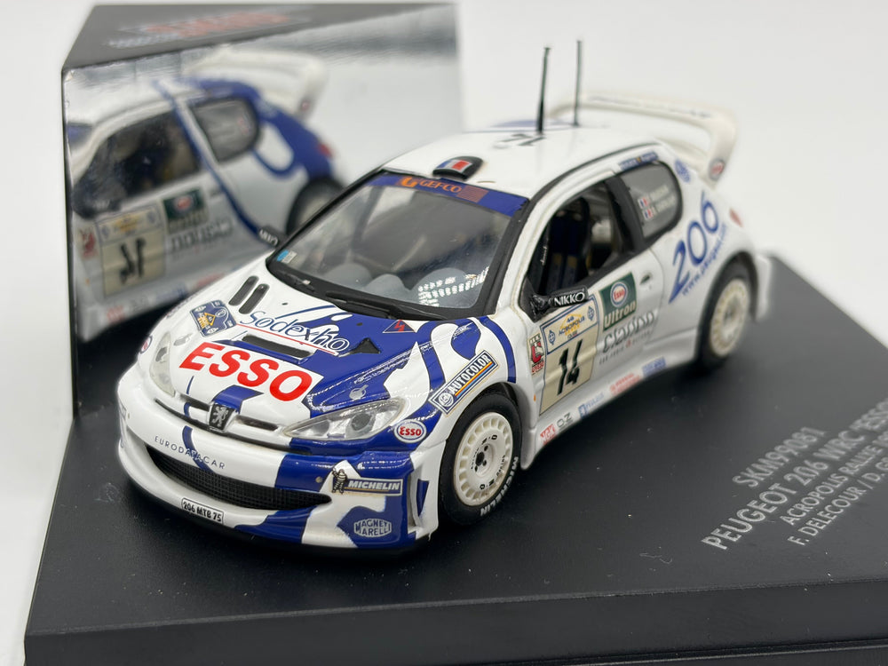 1/43 1999 Peugeot 206 WRC - Acropolis Rallye - Delecour / Grataloup - Skid
