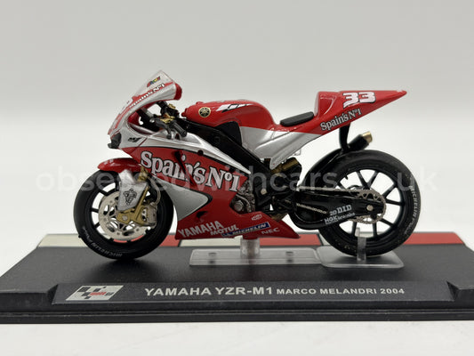 1/24 2004 Yamaha YZR-M1 - Marco Melandri | Racing Bike Model