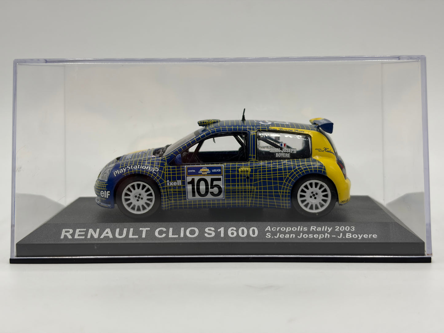 1/43 2003 Renault Clio S1600 - Acropolis Rally - Jean-Joseph / Boyere | Model Rally Car