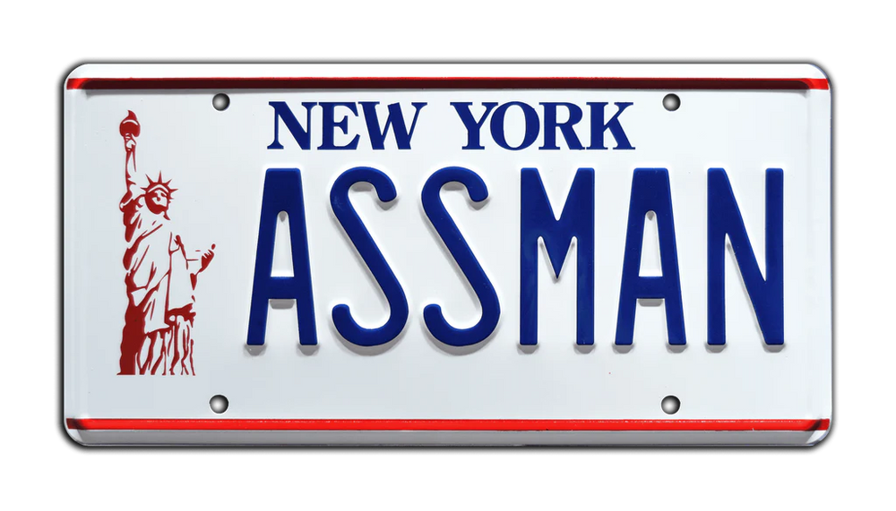 ASSMAN - Seinfield - Cosmo Kramer's Impala | License Plate