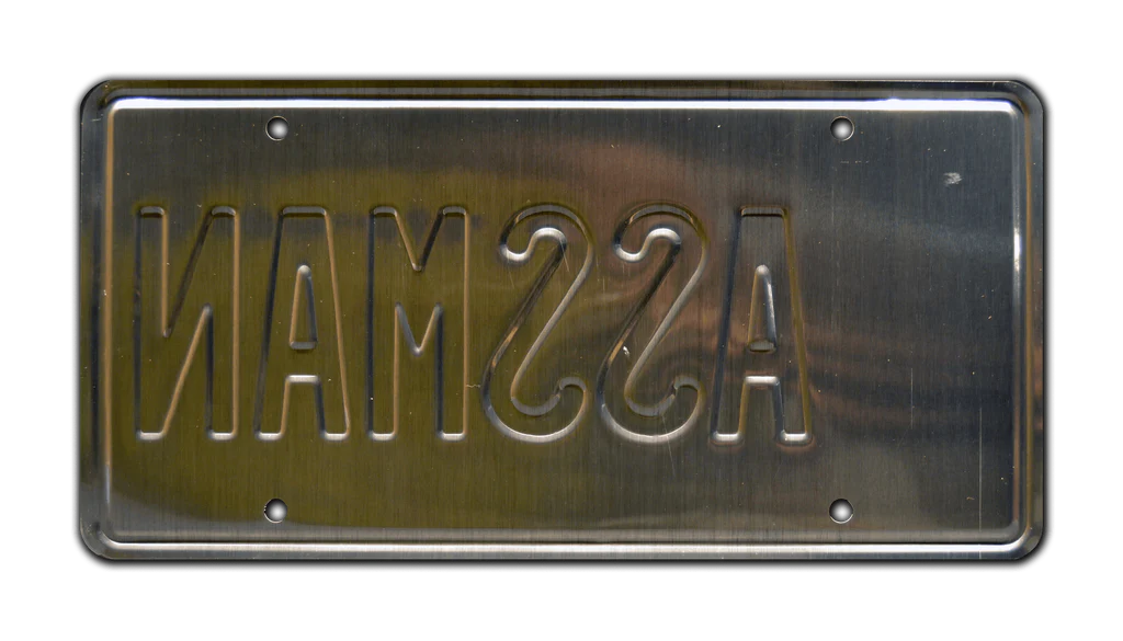 ASSMAN - Seinfield - Cosmo Kramer's Impala | License Plate