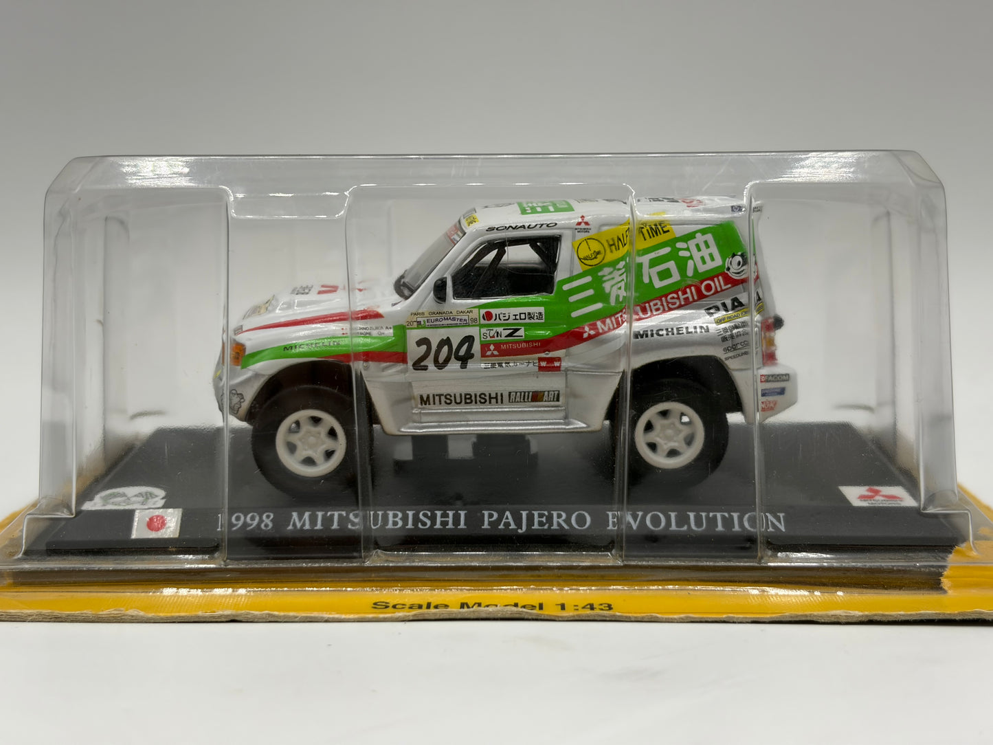 1/43 1998 Mitsubishi Pajero Evo - Paris-Granada-Dakar Rally - Shinozuka / Magne | Model Car