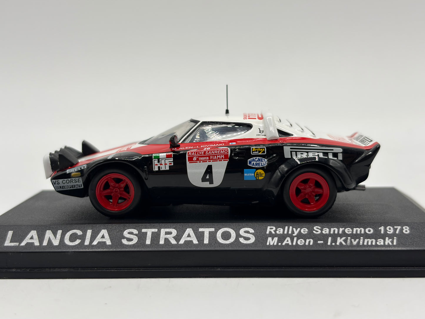 1/43 1978 Lancia Stratos - Sanremo Rally - Alen / Kivimaki | Model Rally Car
