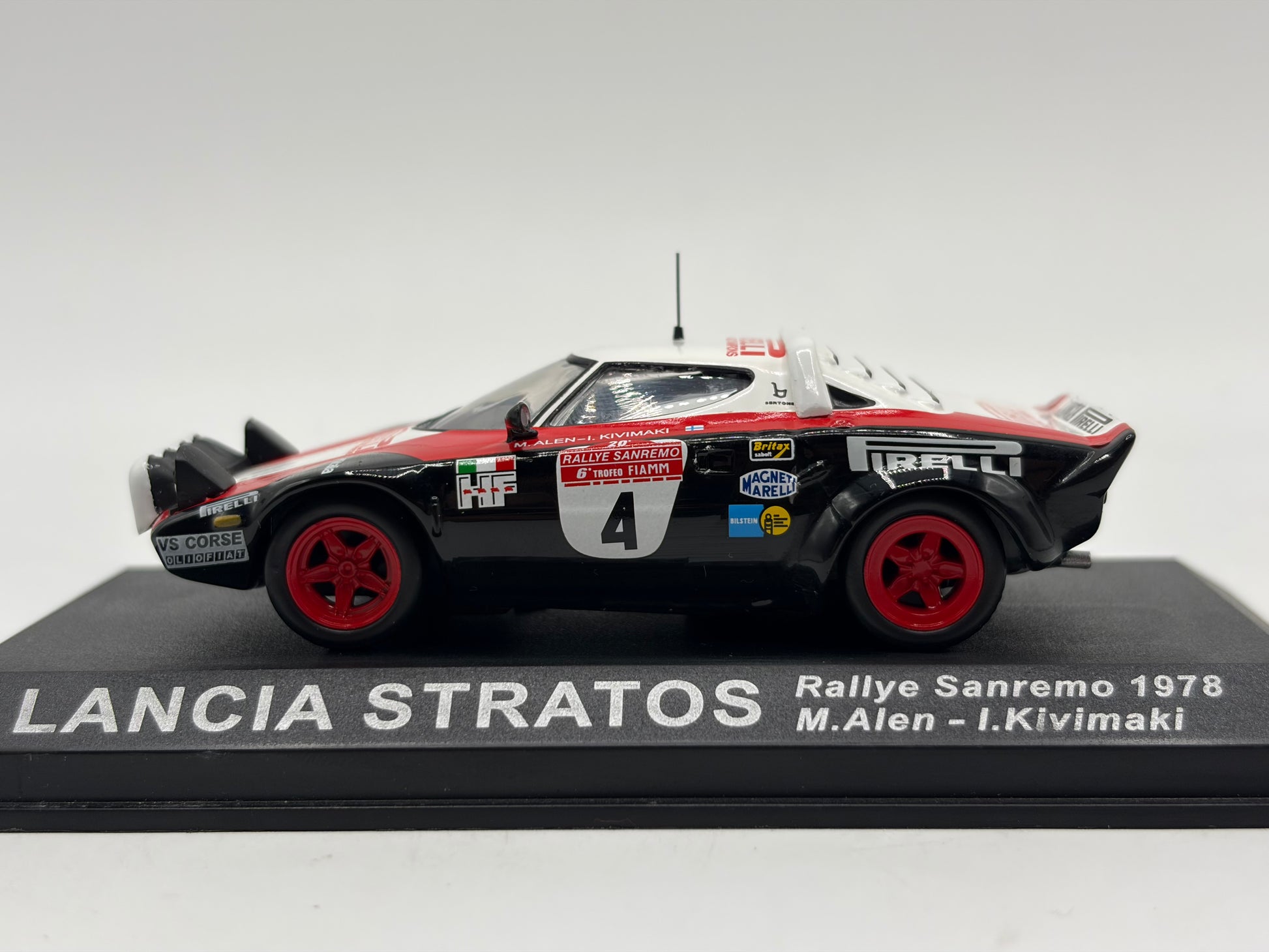 1/43 1978 Lancia Stratos - Sanremo Rally - Alen / Kivimaki | Model Rally Car