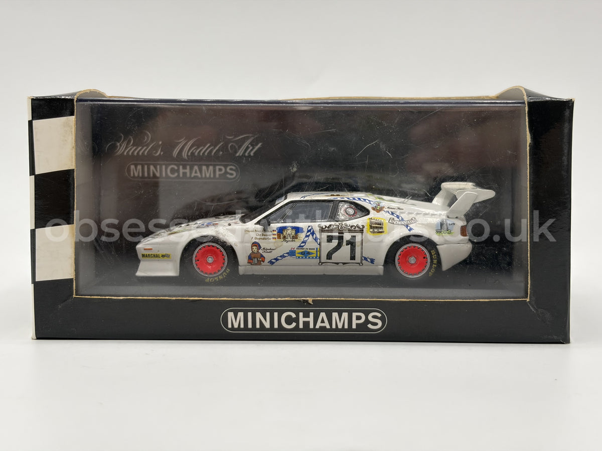 1/43 1981 BMW M1 - Danner / Bayern / Oberndorfer - Minichamps | Model Le Mans Car