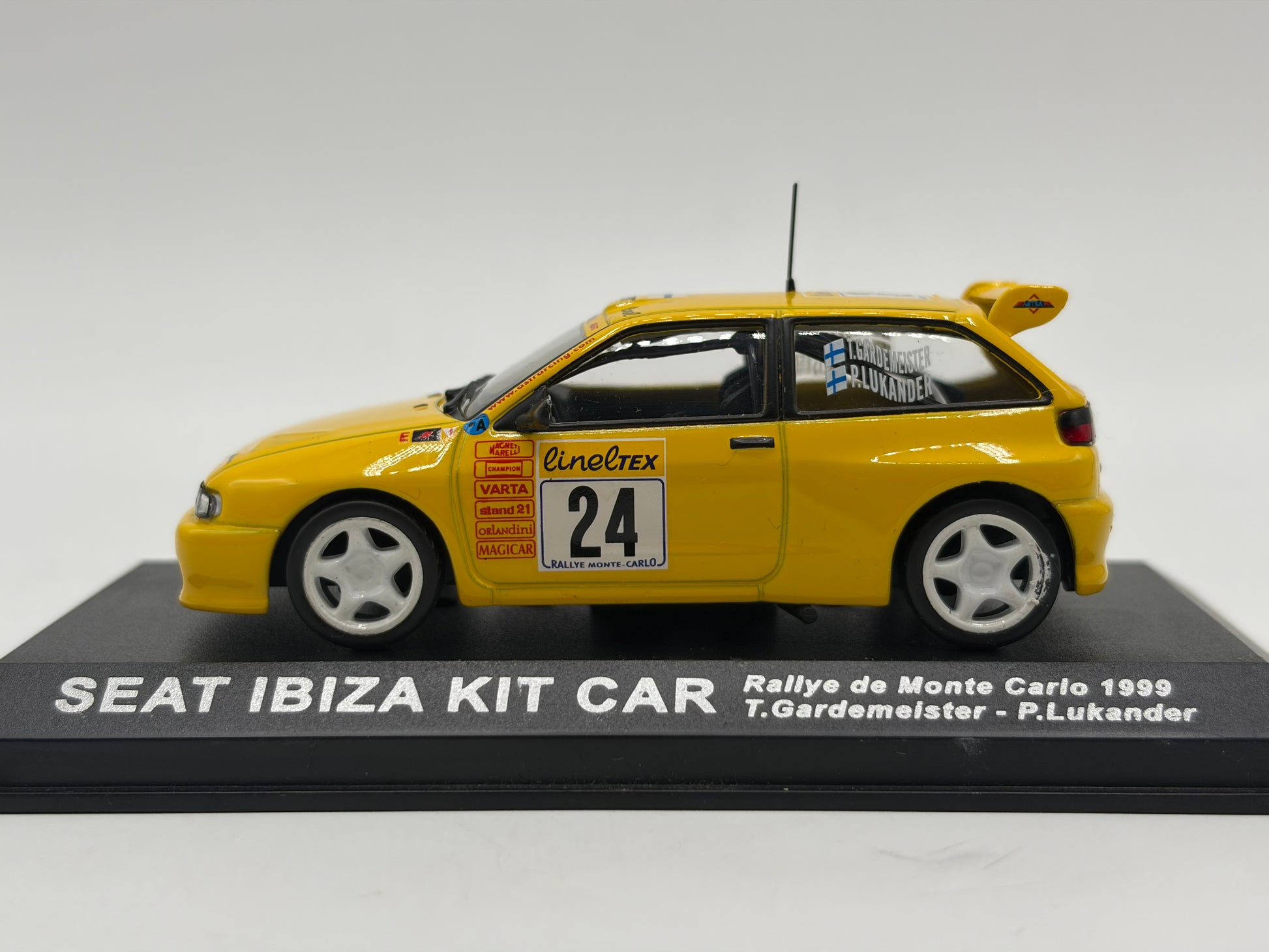 1/43 1999 Seat Ibiza GTI Evo 2 Kit Car - Monte Carlo Rally - Gardemeister / Lukander | Model Rally Car