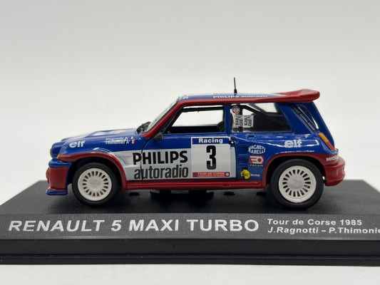 1/43 1985 Renault 5 Maxi Turbo - Tour de Corse - Ragnotti / Thimonier | Model Rally Car