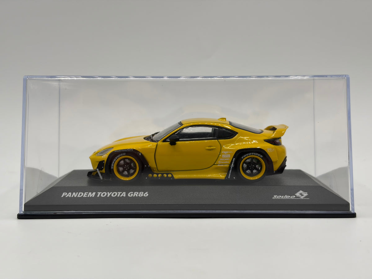 1/43 2022 Pandem Toyota GR86  Rocket Bunny - Yellow - Solido