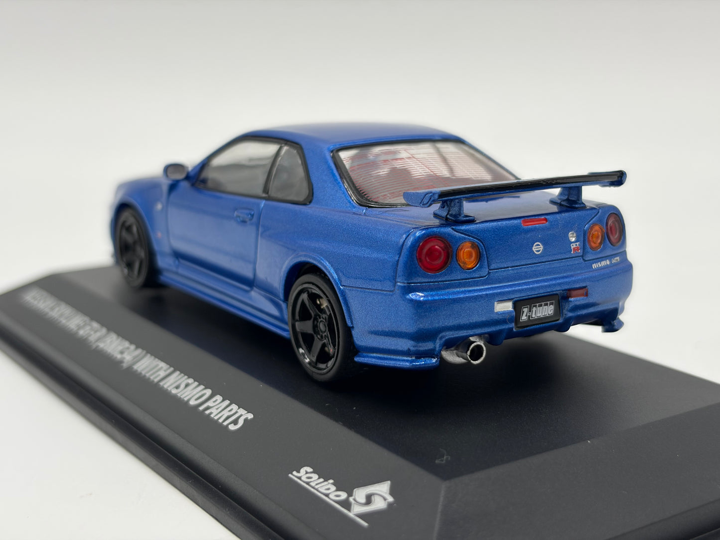 1/43 1998 Nissan Skyline GT-R (R34) ZTune - Bayside Blue - Solido | Model Car