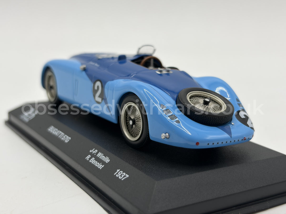 1/43 1937 Bugatti 57G "Tank" - Wimille / Benoist | Model Le Mans Car