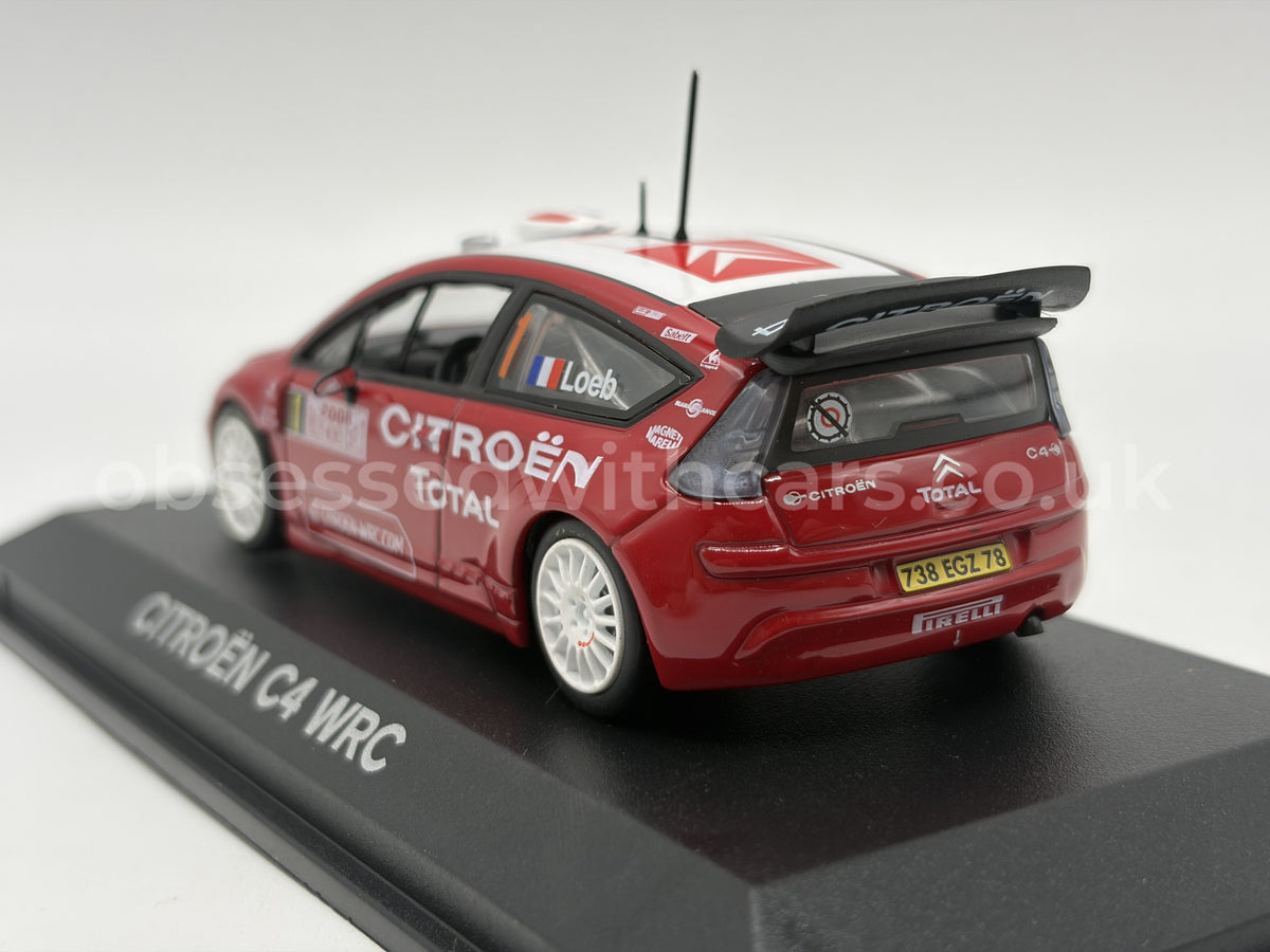 1/43 2008 Citroen C4 WRC - Monte Carlo Rally - Sebastien Loeb - Norev | Model Rally Car