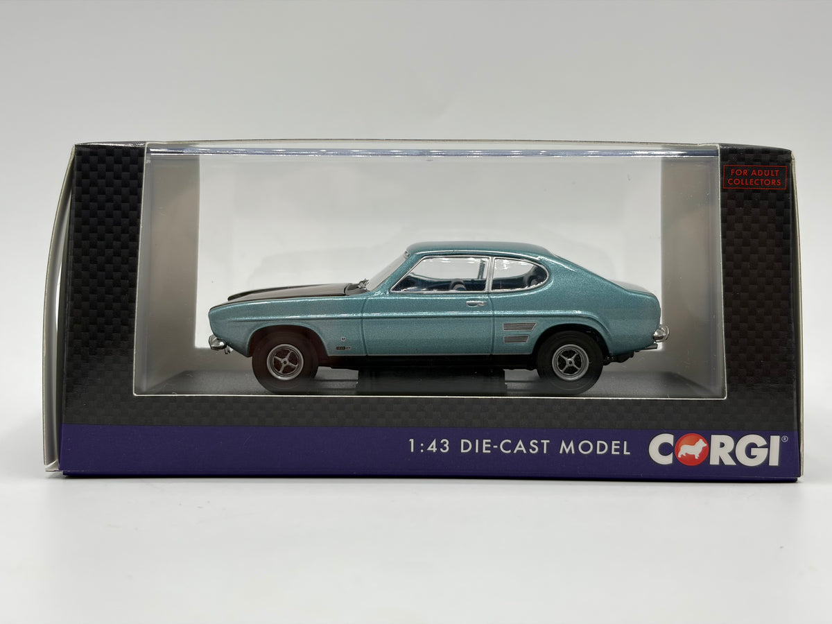 1/43 1971 Ford Capri Mk1 - Glacier Blue - Corgi Vanguards | Model Car
