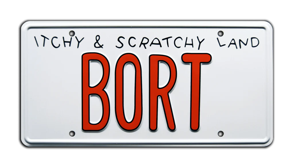 BORT - The Simpsons - Itchy & Scratchy Land | License Plate