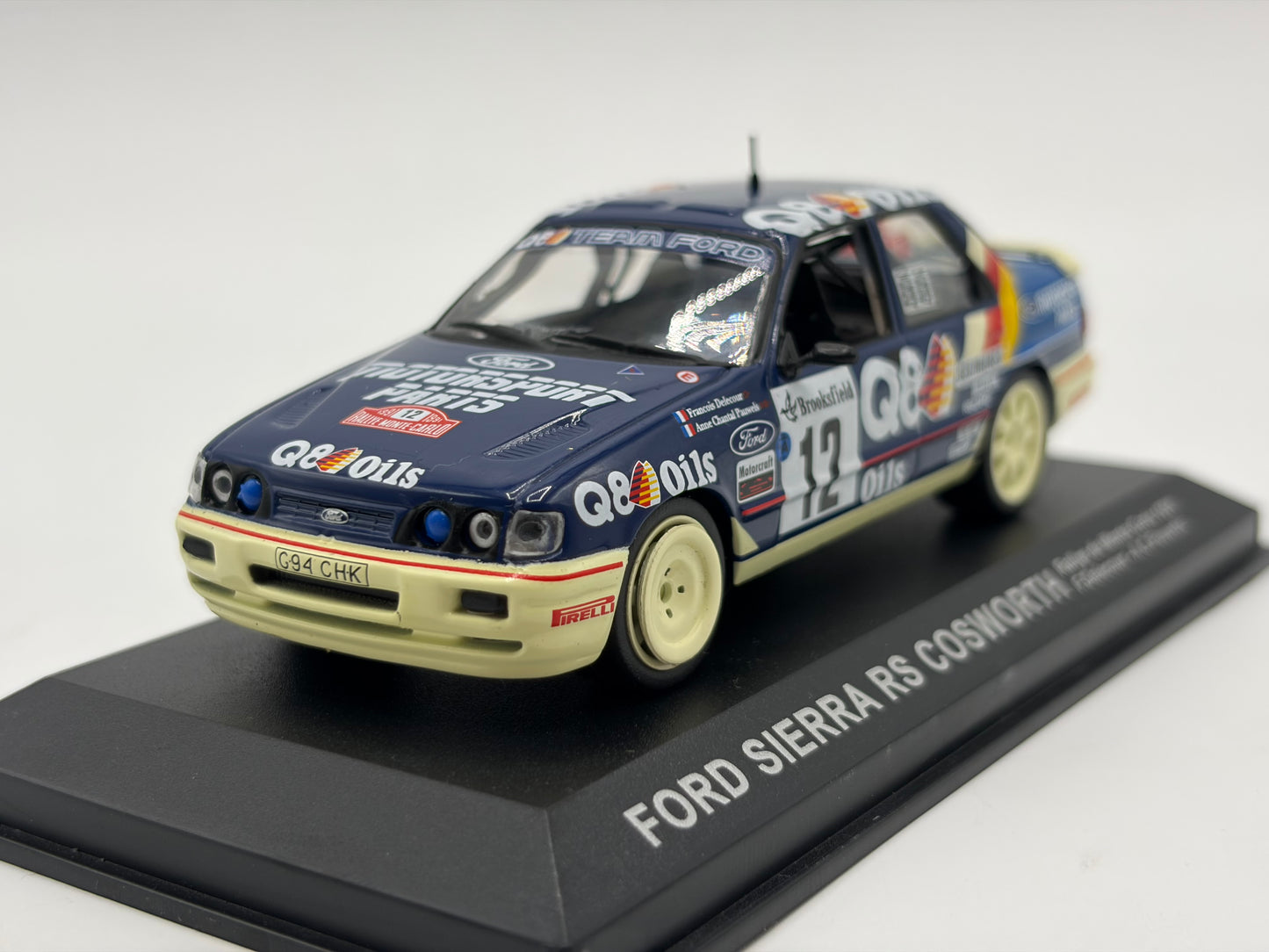 1/43 1991 Ford Sierra RS Cosworth - Monte Carlo Rally - Delecour / Pauwels | Model Rally Car
