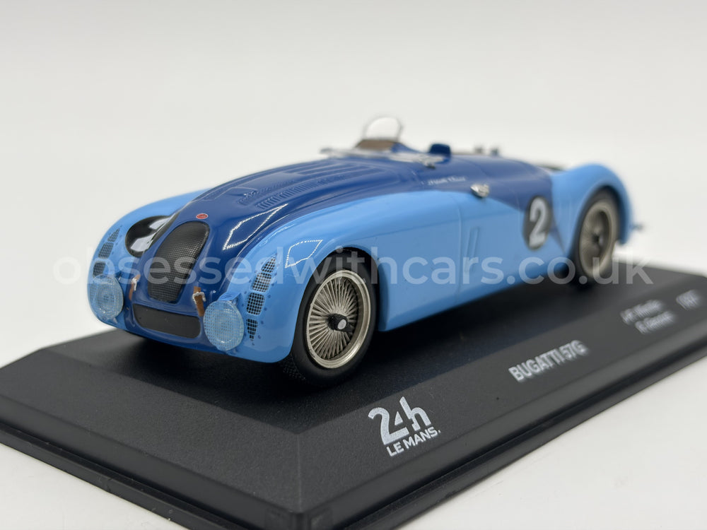 1/43 1937 Bugatti 57G "Tank" - Wimille / Benoist | Model Le Mans Car