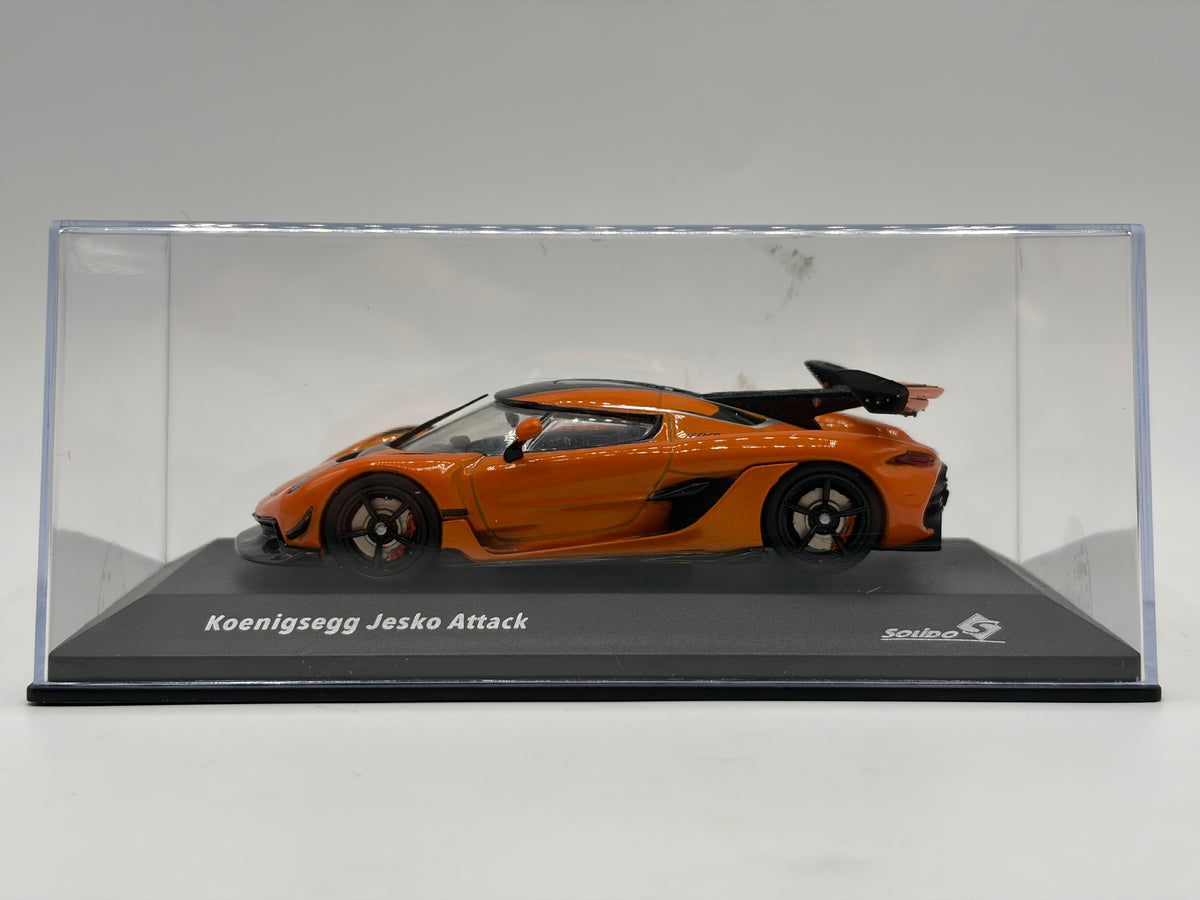 1/43 2022 Koenigsegg Jesko Attack - Orange - Solido | Model Car