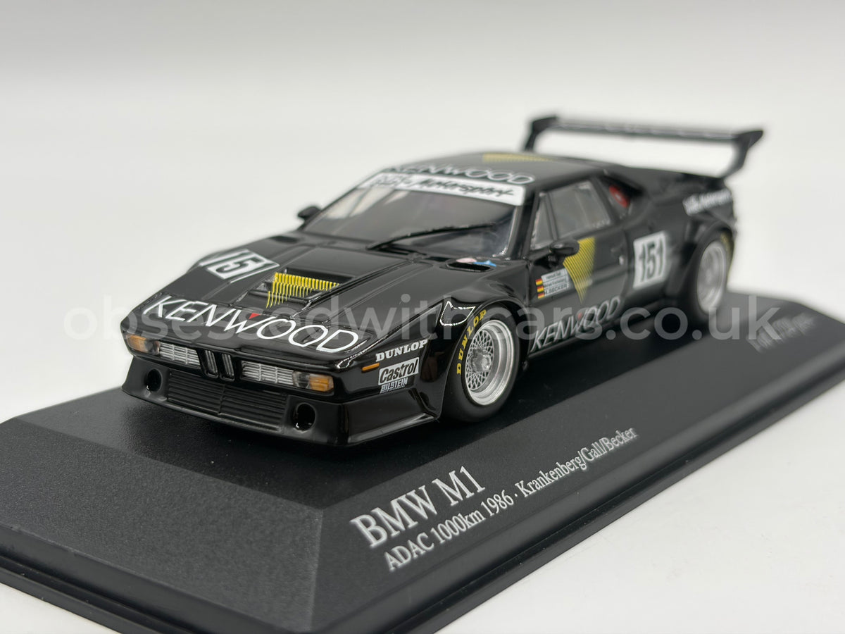 1/43 1986 BMW M1 Procar - Krankenberg / Gall / Becker - ADAC 1000km - Minichamps | Model Car