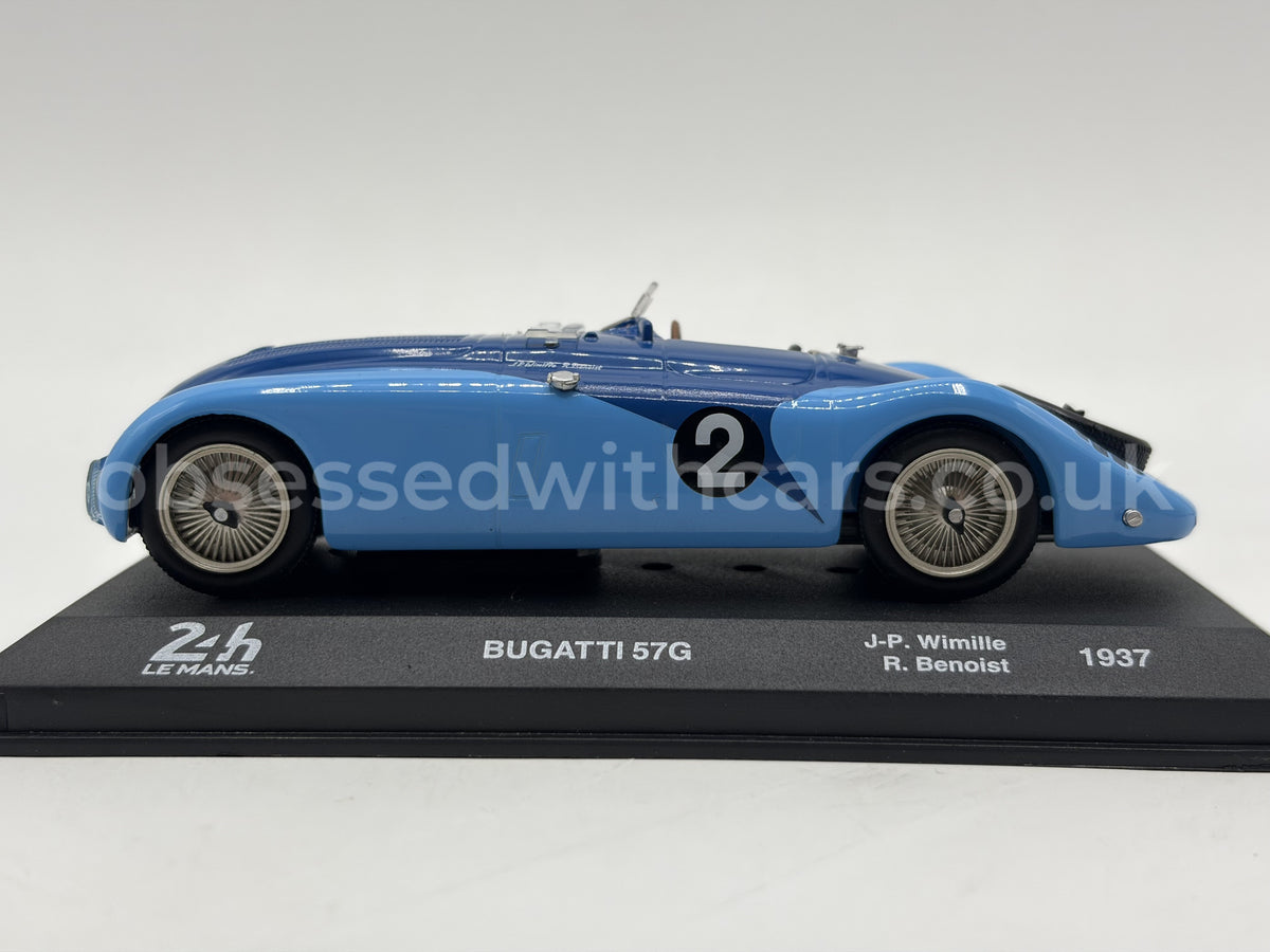 1/43 1937 Bugatti 57G "Tank" - Wimille / Benoist | Model Le Mans Car