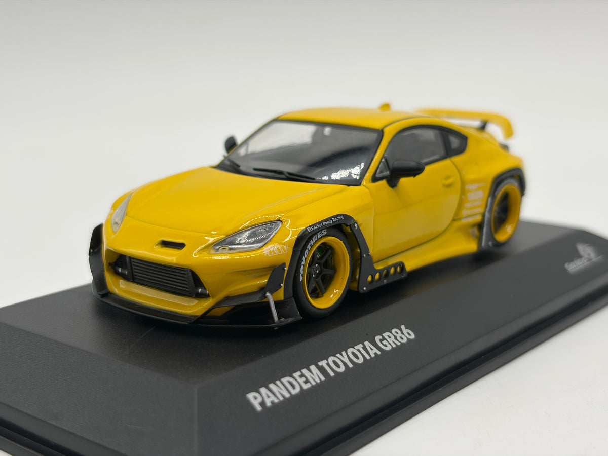1/43 2022 Pandem Toyota GR86  Rocket Bunny - Yellow - Solido