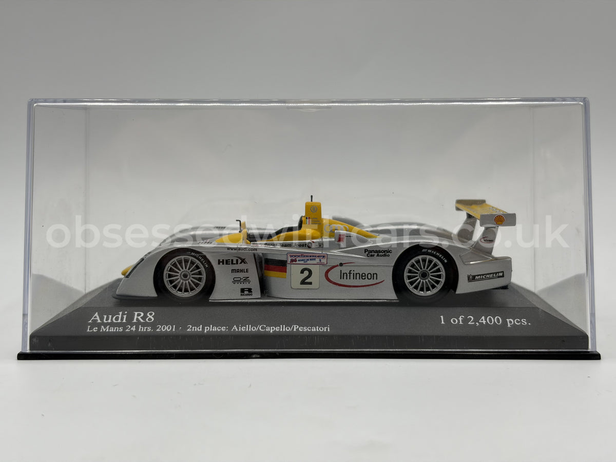 1/43 2001 Audi R8 - Aiello / Capello / Pescatori - Minichamps | Model Le Mans Car