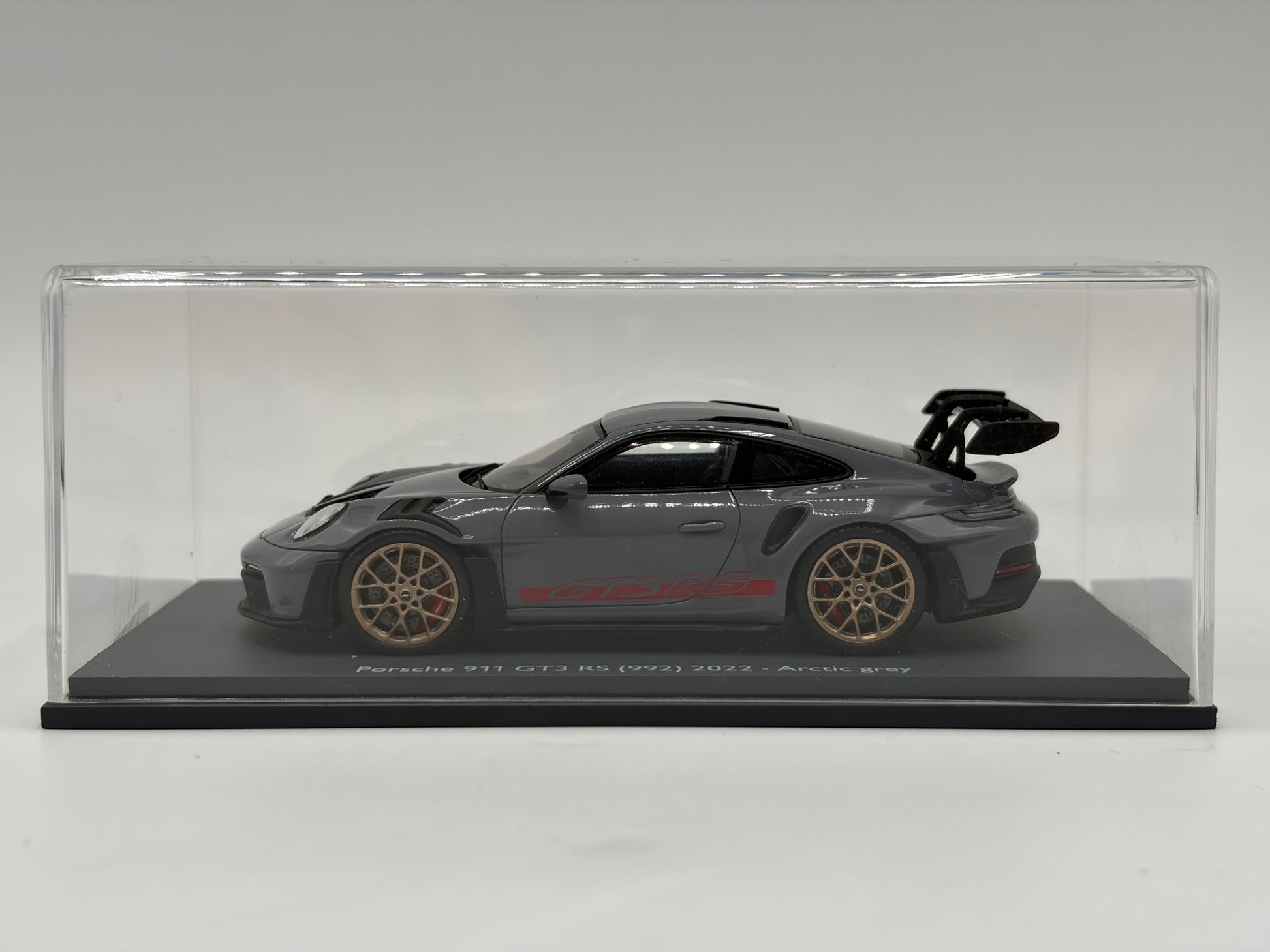 1/43 2022 Porsche 911 GT3 RS (992) - Arctic Grey - Schuco | Model Car