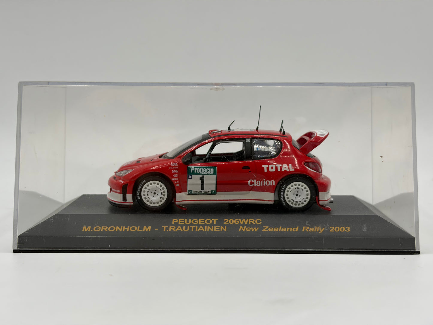 1/43 2003 Peugeot 206 WRC - Rally New Zealand - Gronholm / Rautiainen | Model Rally Car