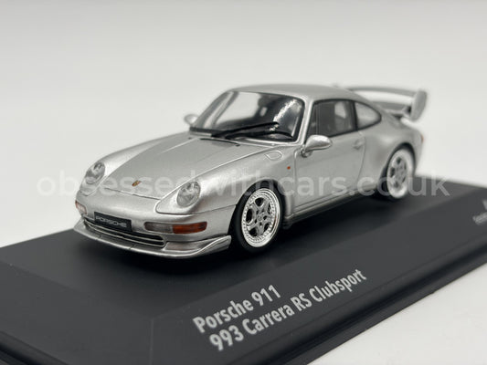1/43 1993 Porsche 911 (993) Carrera RS Clubsport - Silver - Solido | Model Car