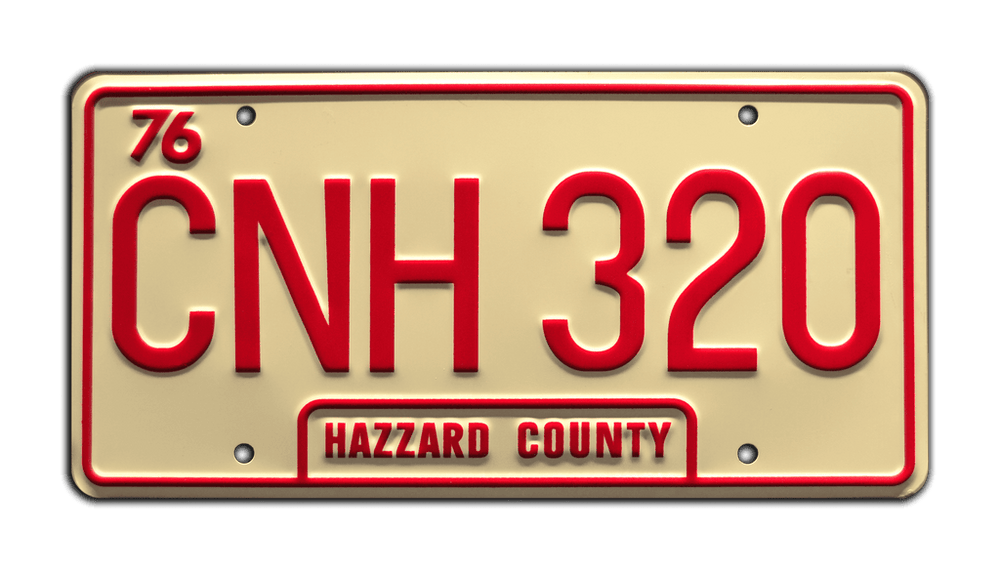 CNH 320 - Dukes of Hazzard | License Plate