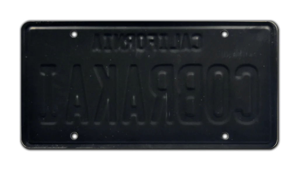 COBRAKAI - Cobra Kai - Heisenberg's Volvo 240 | License Plate