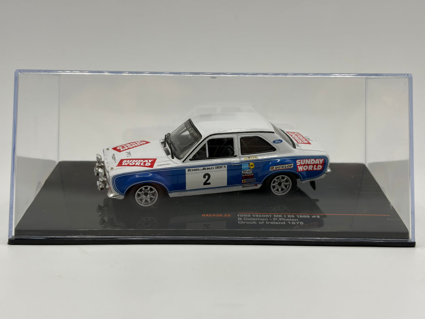 1/43 1975 Ford Escort MK1 RS1600 - Circuit of Ireland - Coleman / Phelan | Model Rally Car