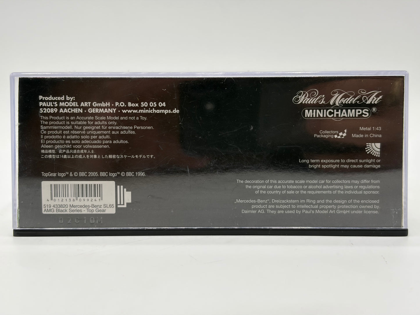 1/43 2009 Mercedes-Benz SL65 AMG Black Series - Top Gear | Model Car