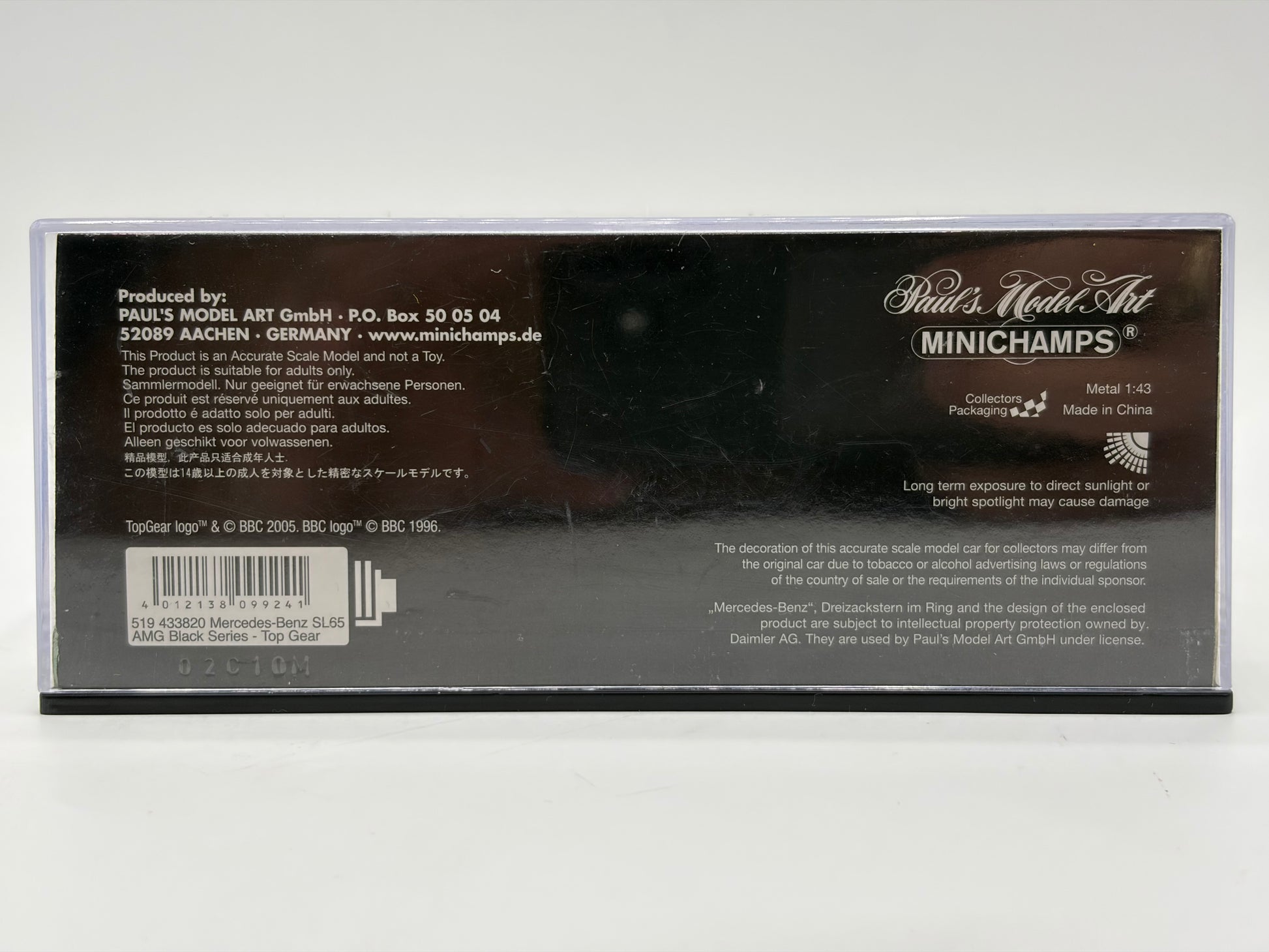 1/43 2009 Mercedes-Benz SL65 AMG Black Series - Top Gear | Model Car