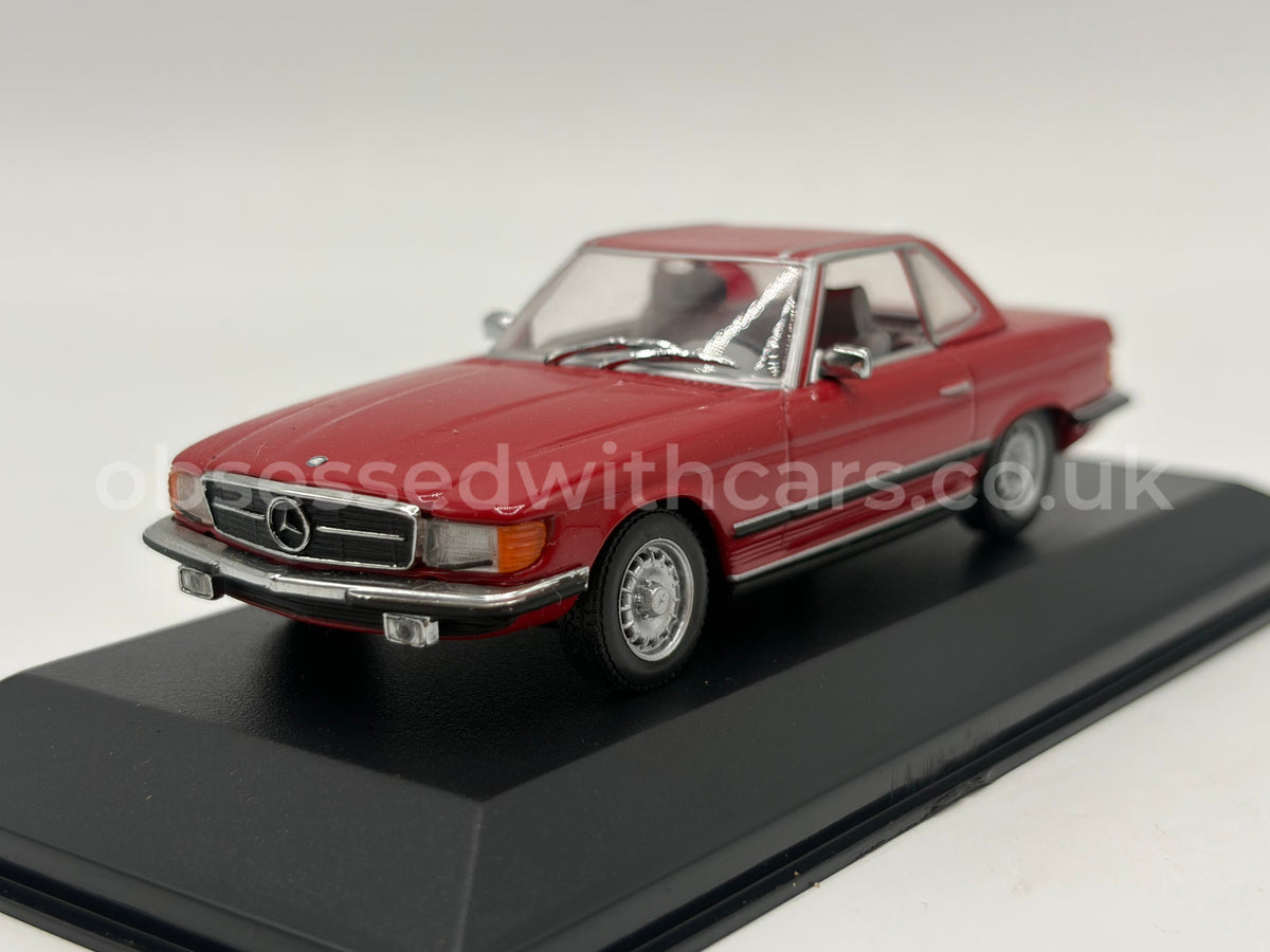 1/43 1971 Mercedes 350 SL Cabriolet - Red - Minichamps | Model Car