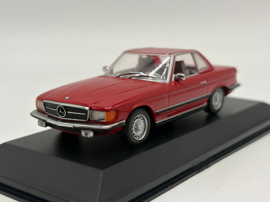 1/43 1971 Mercedes 350 SL Cabriolet - Red - Minichamps | Model Car