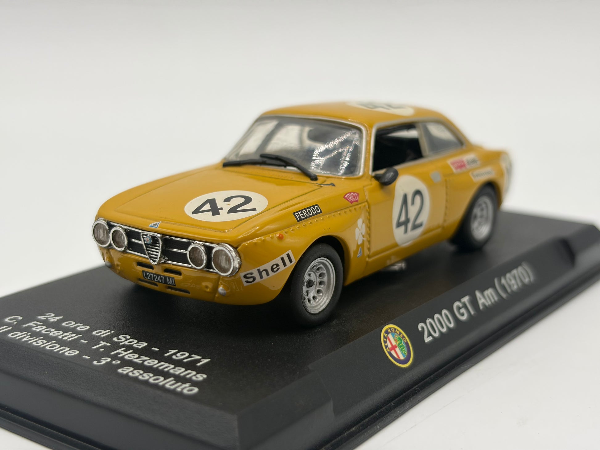 1/43 1970 Alfa Romeo 2000 GT Am - Facetti / Hezemans - ETCC | Model Car