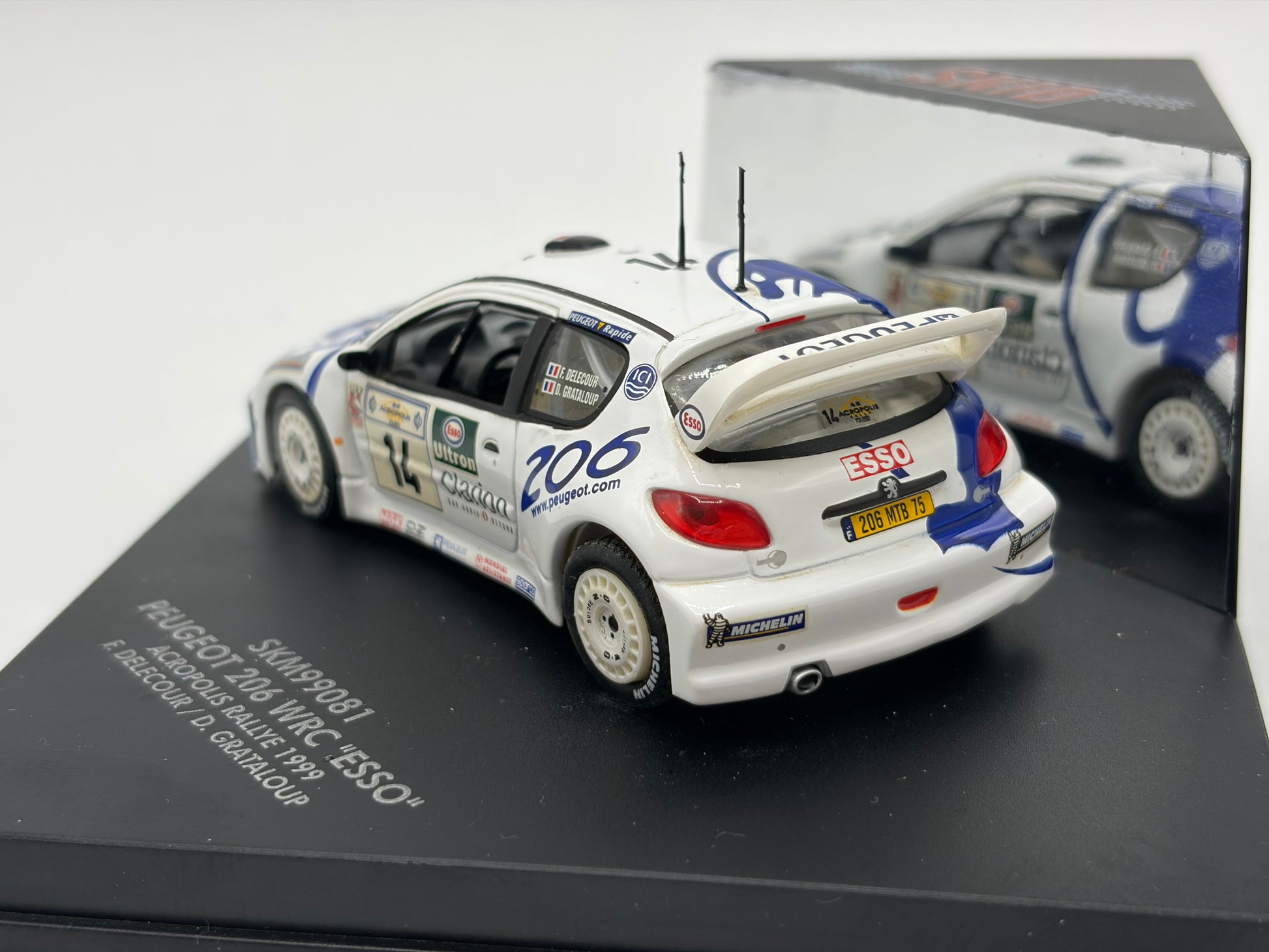 1/43 1999 Peugeot 206 WRC - Acropolis Rallye - Delecour / Grataloup - Skid
