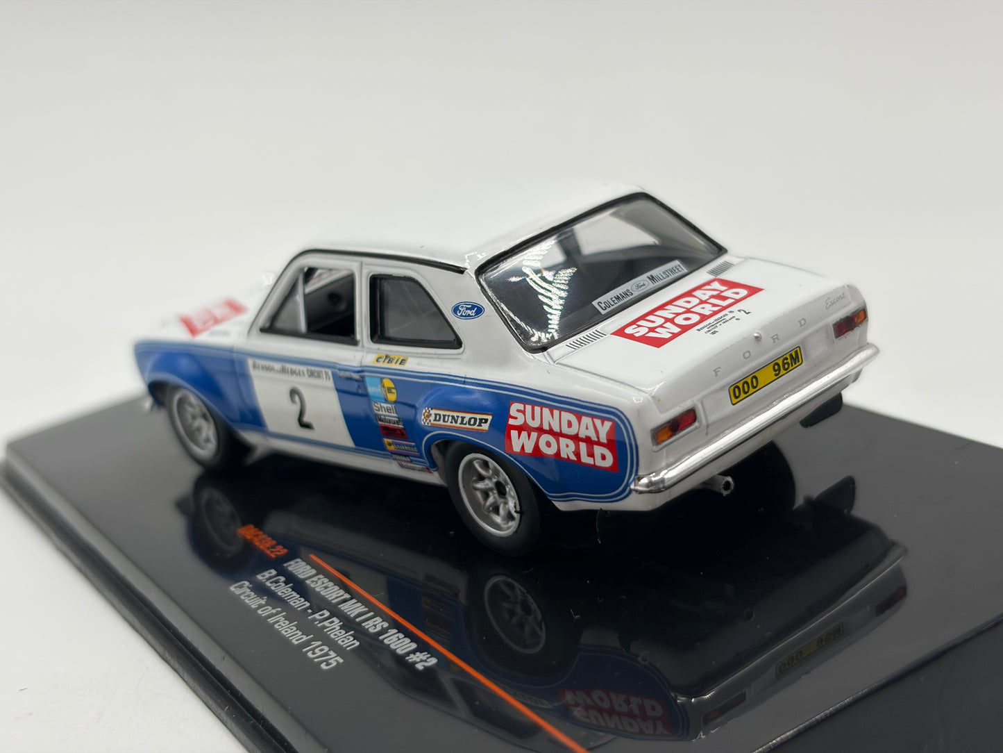 1/43 1975 Ford Escort MK1 RS1600 - Circuit of Ireland - Coleman / Phelan | Model Rally Car