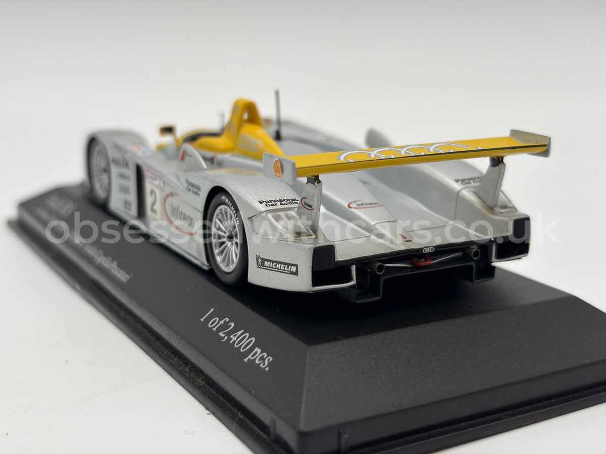 1/43 2001 Audi R8 - Aiello / Capello / Pescatori - Minichamps | Model Le Mans Car