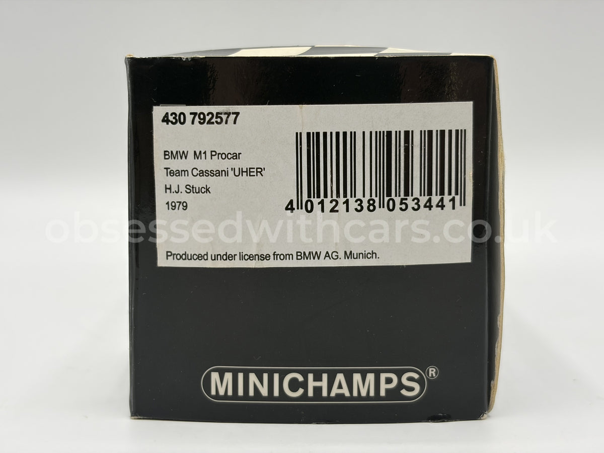 1/43 1979 BMW M1 Procar - Hans-Joachim Stuck - Minichamps | Model Car