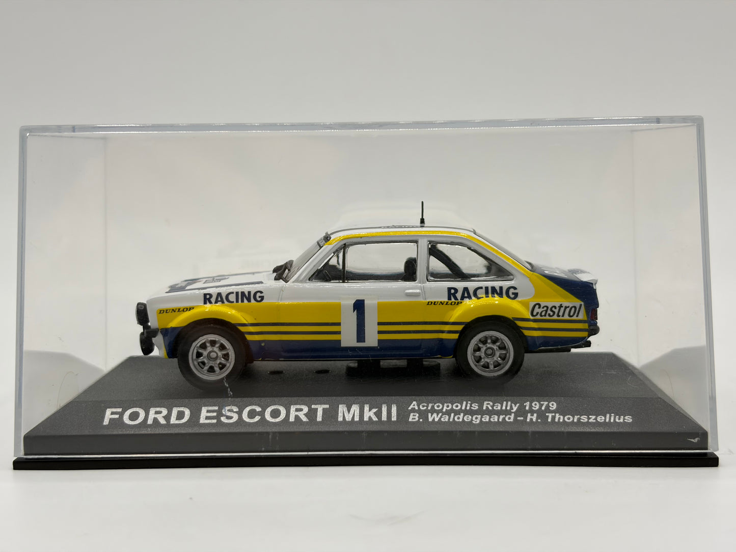 1/43 1979 Ford Escort Mk2 - Acropolis Rally - Waldegaard / Thorszelius | Model Rally Car