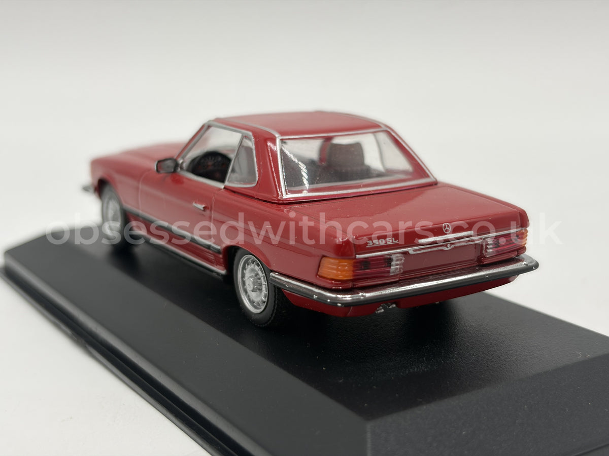 1/43 1971 Mercedes 350 SL Cabriolet - Red - Minichamps | Model Car