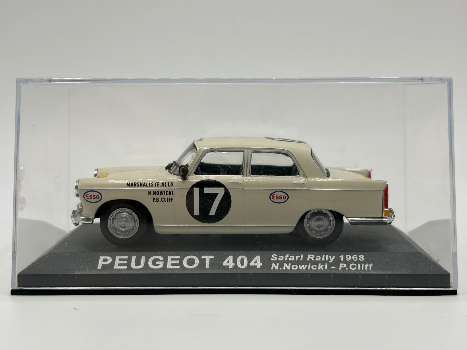 1/43 1968 Peugeot 404 - Safari Rally - Nowicki / Cliff | Model Rally Car