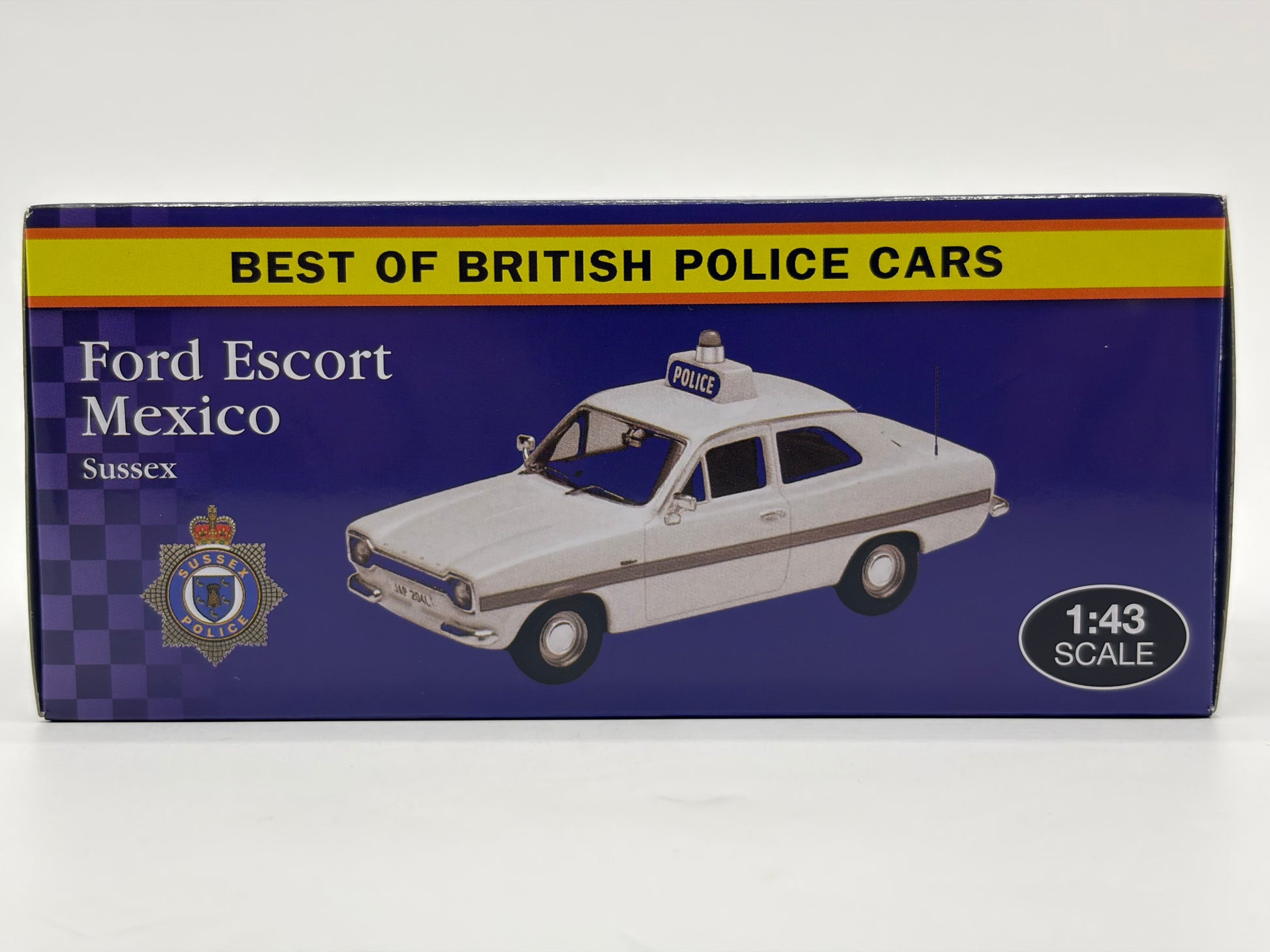 1/43 1973 Ford Escort Mexico - Sussex Police | Model Police Car