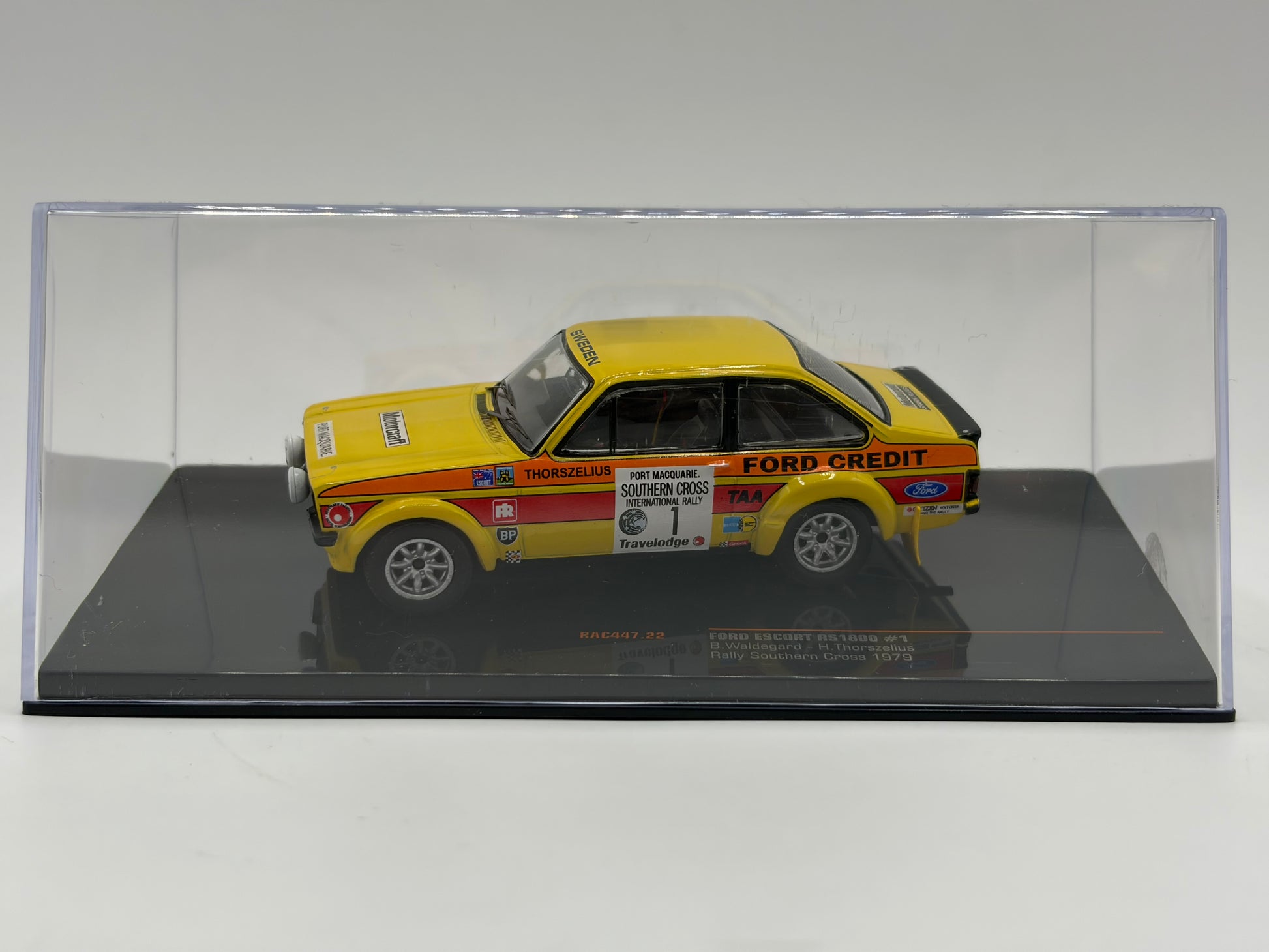 1/43 1979 Ford Escort RS1800 - Rally Southern Cross - Waldegard / Thorszelius | Model Rally Car