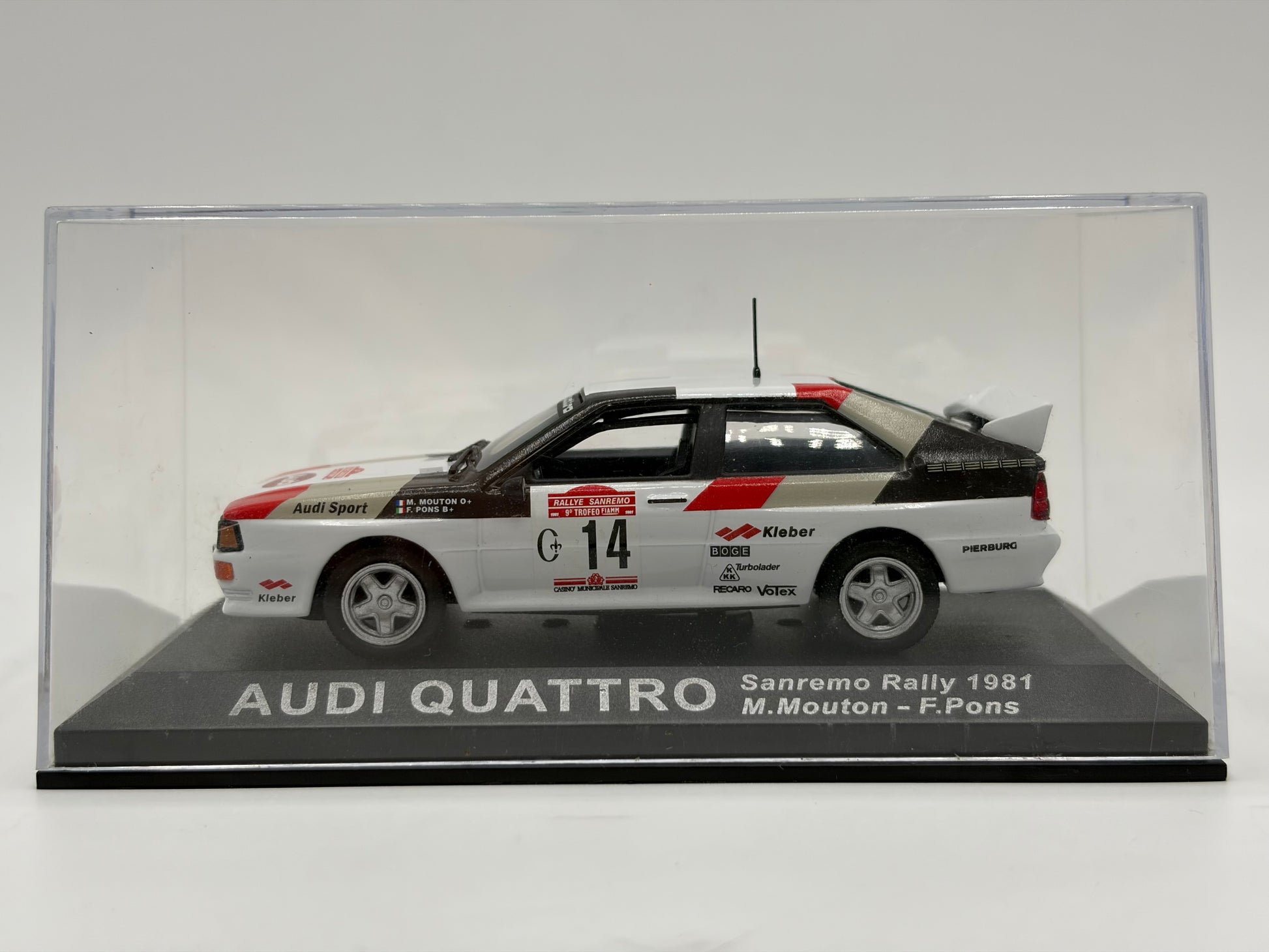 1/43 1981 Audi Quattro - Sanremo Rally - Mouton / Pons | Model Rally Car
