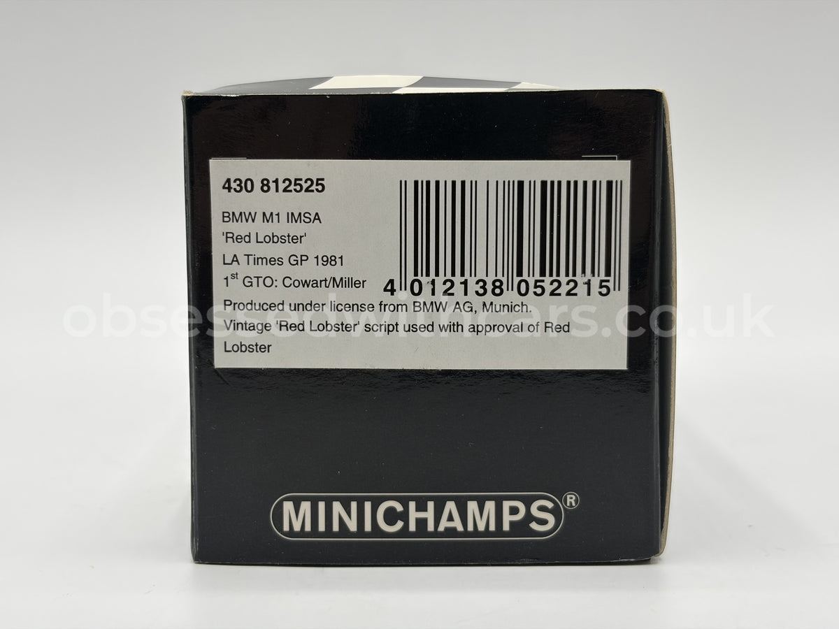 1/43 1981 BMW M1 - Cowart / Miller - Minchamps | Model Car