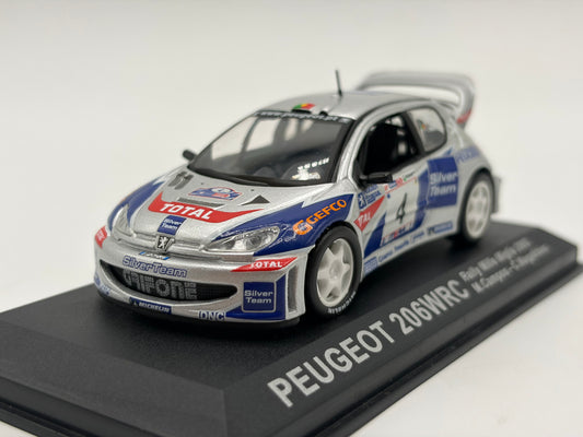 1/43 2003 Peugeot 206 WRC - Rally Mille Miglia - Campos / Magalhaes | Model Rally Car