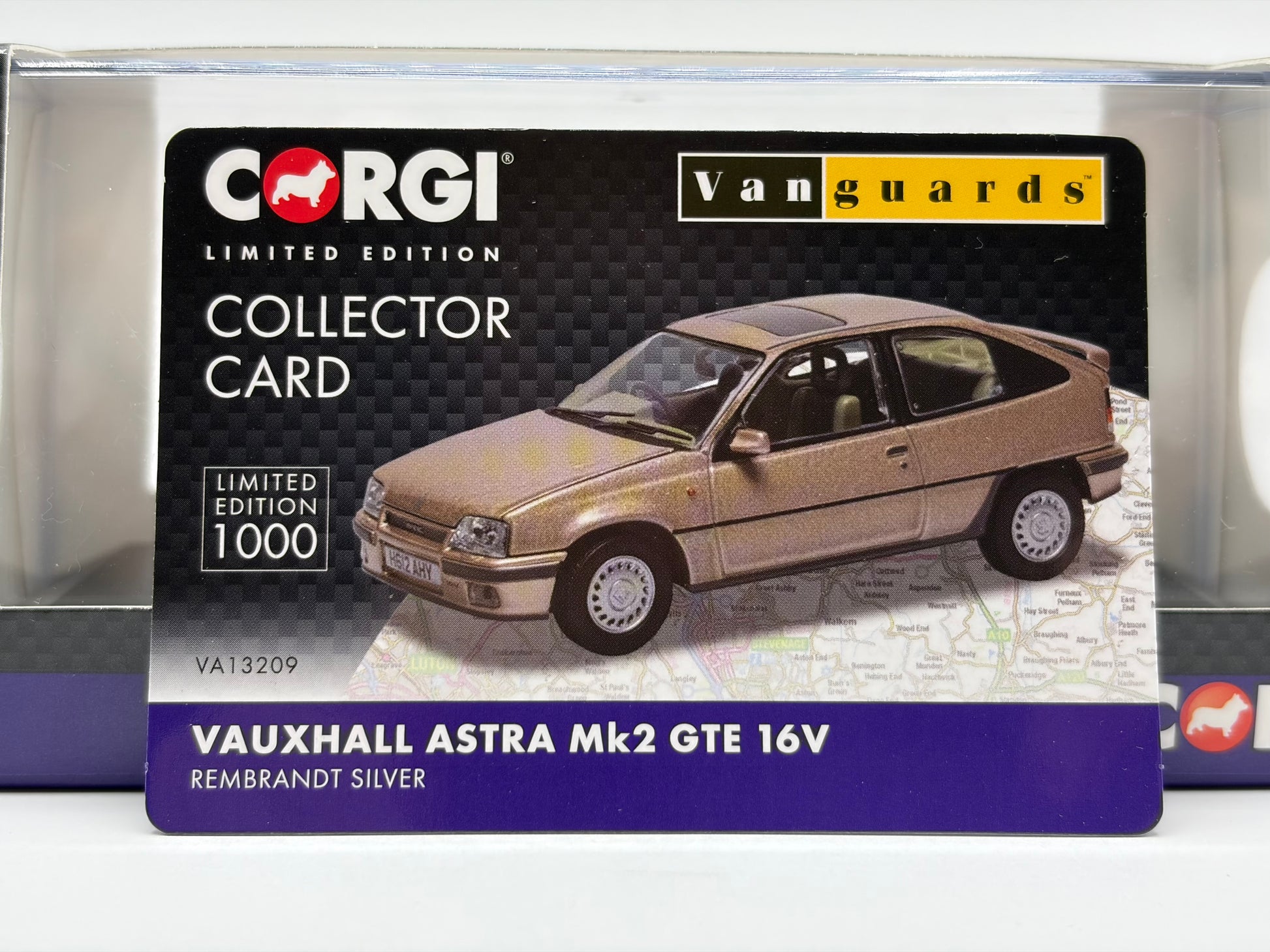 1/43 1990 Vauxhall Astra MK2 GTE 16V - Rembrandt Silver - Corgi Vanguards | Model Car